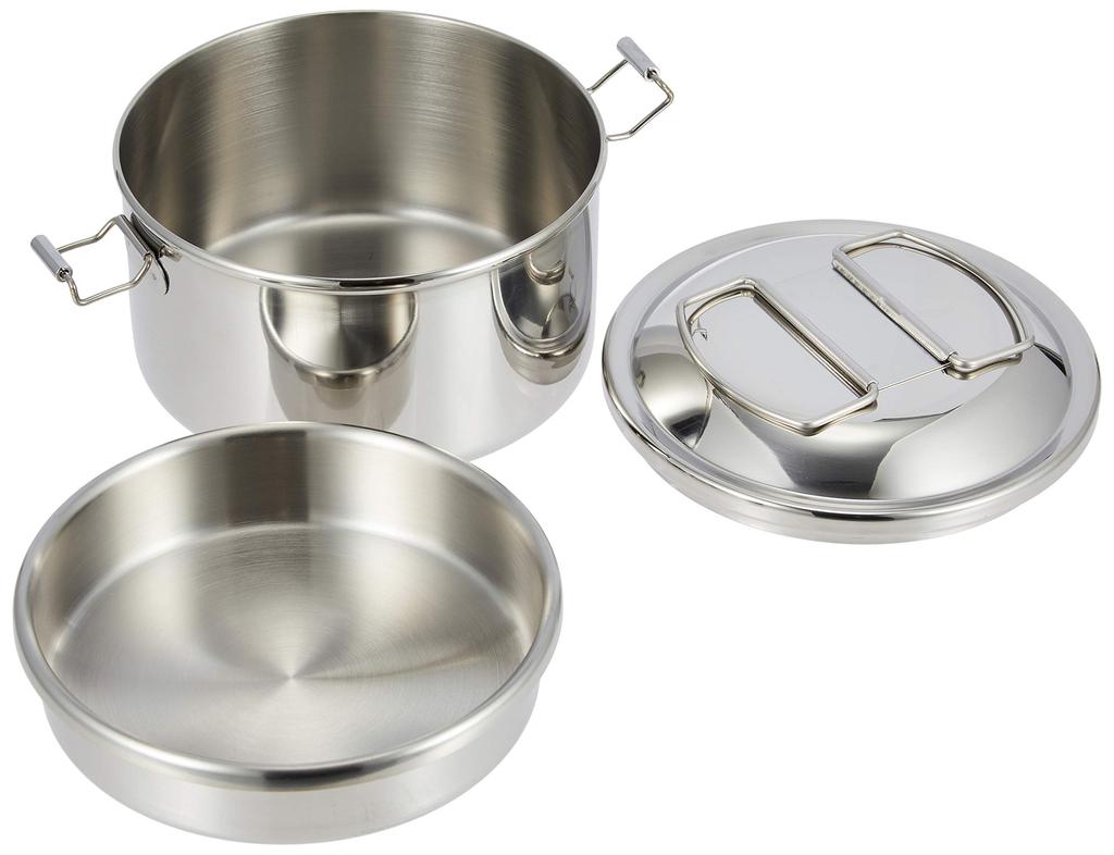 Zebra Stainless Steel Lunch Box, Simple II, with Inner Tray, 12cm, 152306