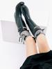 Florida Studio Hergestellt Stein Stadt Linie Schnalle Hohe Regenstiefel Fl0425