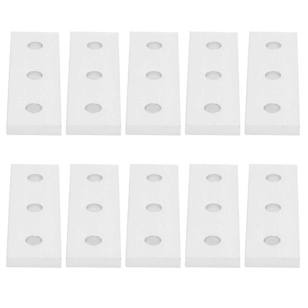 10 pcs Straight Brace 3 Hole Joining Plate 2020‑3 Hole
