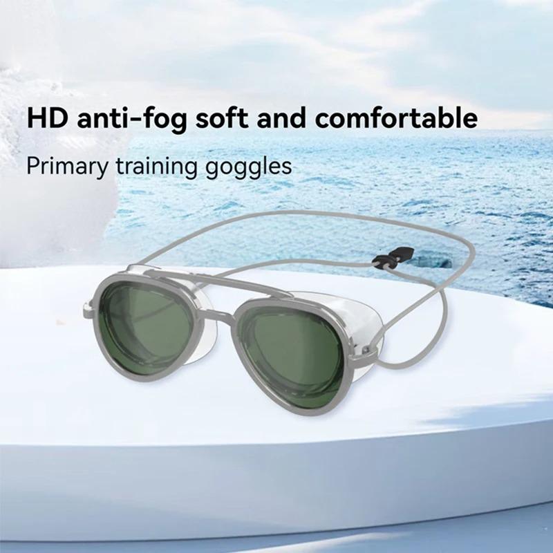 Vollsicht Anti-Beschlag Schwimmbrille Professionelle Vollwinkel Anti Für Erwachsene Anti-Beschlag UV-Schutz Schwimmbrille mit Verstellbarem Band HD Schwimmbrille