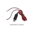 USB 5V2A to 1.5V1A LR14 C Battery Elimination Cable Convenient Dummy Battery Power Supply Adapter Cord for Toy Clock