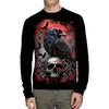 Men's T Shirt 3D Print Skull T Shirt Crew Neck Oversized T-Shirt Long Sleeve Tee Tops Vintage T-Shirts Sportswear Men's Clothing