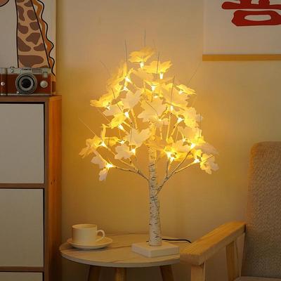 Colored LED Birch Tree Lights: Indoor Decorative Lamp