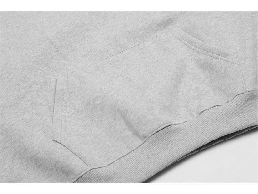 Men's FOG Essentials Loose Fit Velvet Hoodie with Double Stitching, Trendy American Print, Suitable for Couples