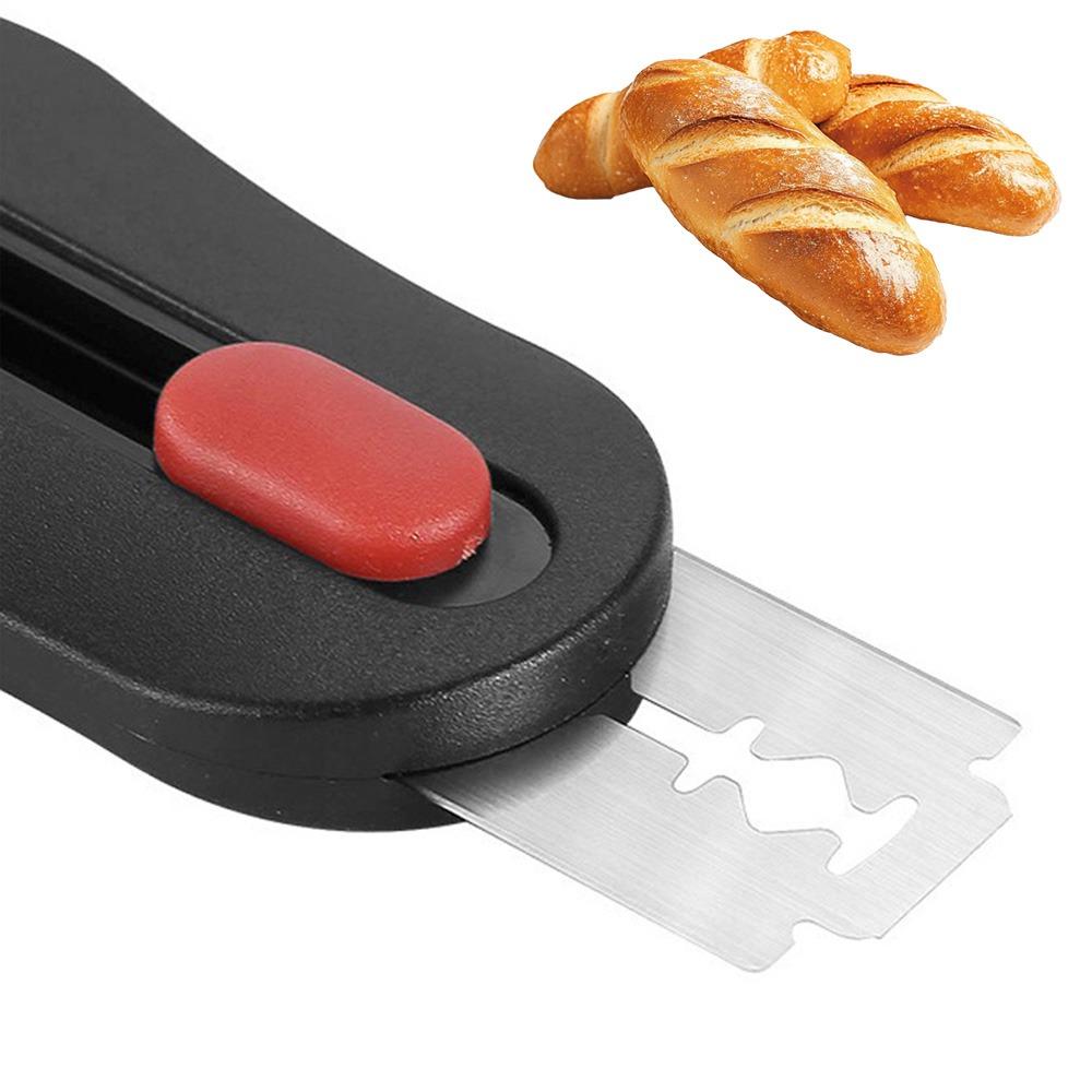 Bread Scoring Blade Sourdough Dough Cutter Tool with 5Pcs Bread Scoring Knife Cutter Refrigerator Stickers Kitchen Baking Tools