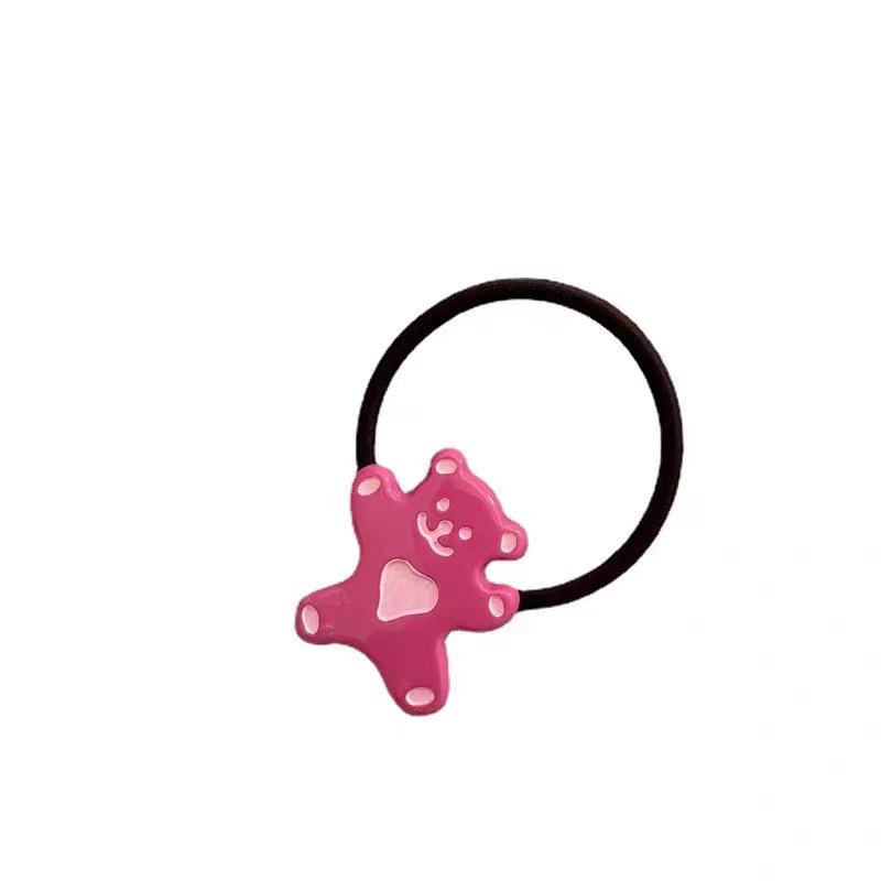 Adorable Cartoon Heart Bear Hair Tie & Band Set