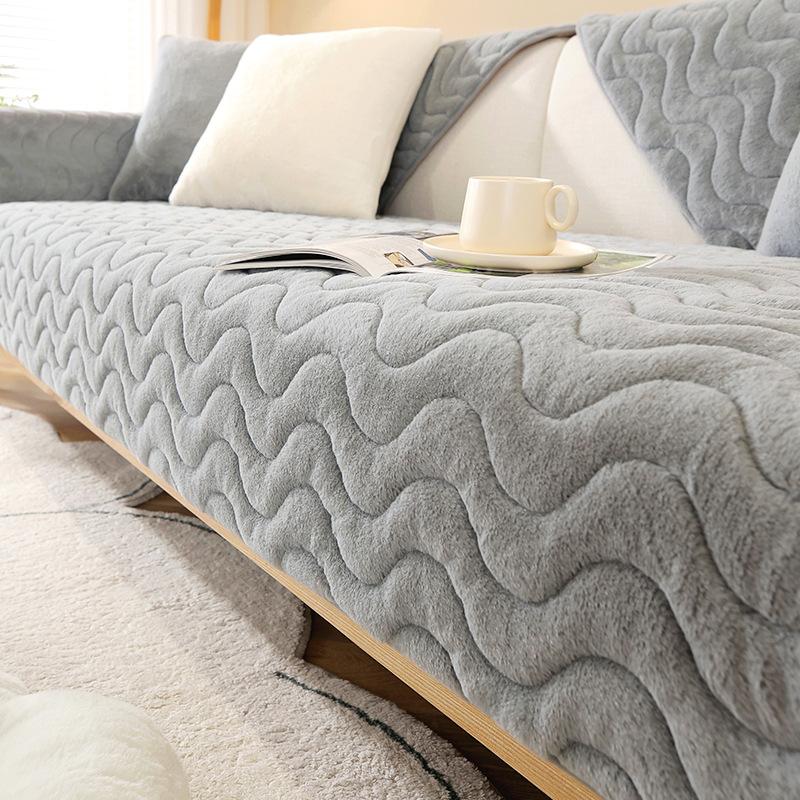 Winter Plush Sofa Cushion Thickened Non-Slip Seat Cushions Four Seasons Universal Sofa Cover Cover All-Inclusive Winter
