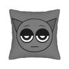 Sprunki Grey Oren Funbot Square Pillow Covers Polyester Home Beats Game Cushion Case Cool Home Decoration Pillowcase