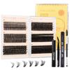 Hot Melt Single Cluster Diy False Eyelashes 480 Clusters Thick Eyelashes 10-16M Eyelash Set