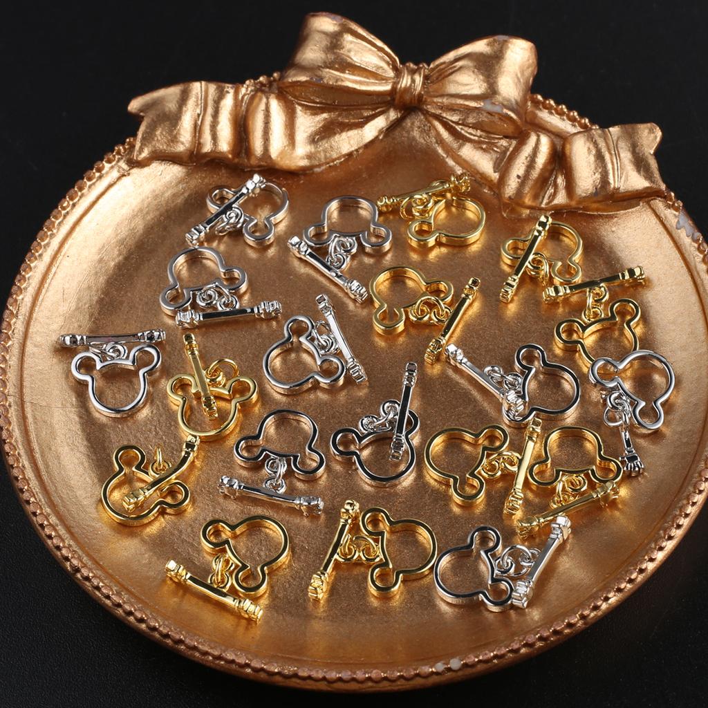 4 buc. Închizătoare de urs OT pentru colier, brăţară, cârlige de cataramă din alamă, conector pentru accesorii pentru fabricarea de bijuterii DIY