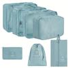 7Pcs Set Travel Bags Organizer Storage Bags Suitcase Packing Cubes Cases Portable Wardrobe Luggage Clothes Shoes Pouch Fold New