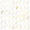 12pcs Waterproof Face Temporary Tattoos Long Lasting Makeup Stickers  Cosplay