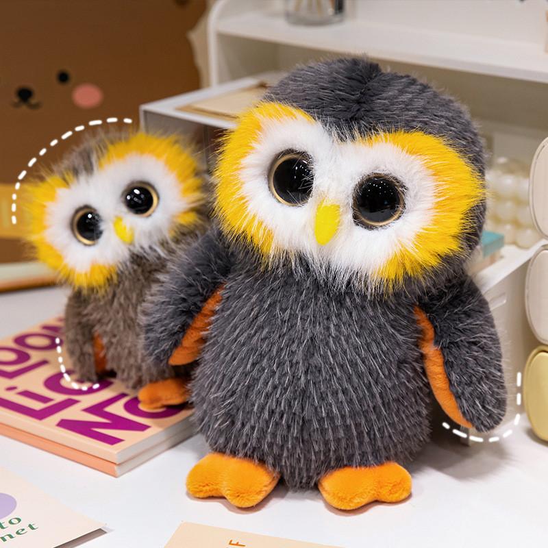 Eyed Big Owl Plush Toy Cute Cartoon Girl Children Sleeping Soothing Gift Doll
