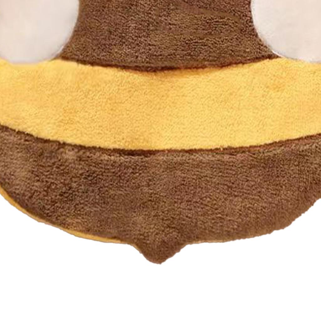 Hand Towel Thickened Cute Cartoon Animal Pattern Absorbent Hanging Kitchen Towel for Kids Home Bee Pattern