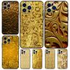 Gold Floral Pattern For OnePlus 13 12 11 9 10 Pro 8T 10T 12R 13R Case For OnePlus Nord 5 CE 2 3 4 Lite N20 N30