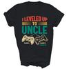 I Leveled Up To Uncle New Uncle Gamer Promoted Unisex Shirt Gift