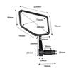 Bike Bar End Looking Glasses Adjustable Handlebar Rearview Looking Glasses Wide Angles Safety Looking Glasses for Electric Bike Riding Cycling