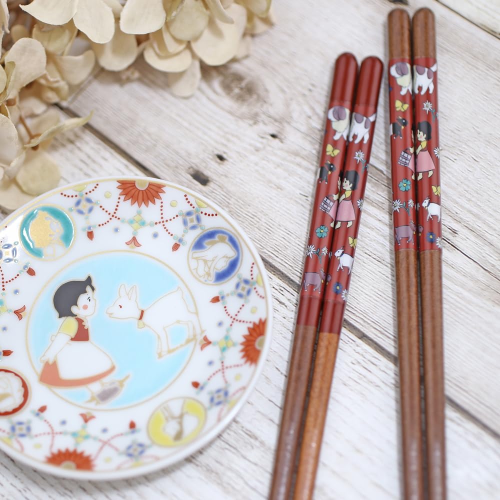 Heidi Kutani Ware Couple Made in Kutani Traditional Craft of the Hokuriku Girl of the Pair of Floral Anniversary Fashionable Chopsticks, Japan, Ware,