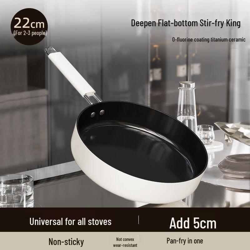 ZISIZ Titanium Ceramic Non-stick Frying Pan