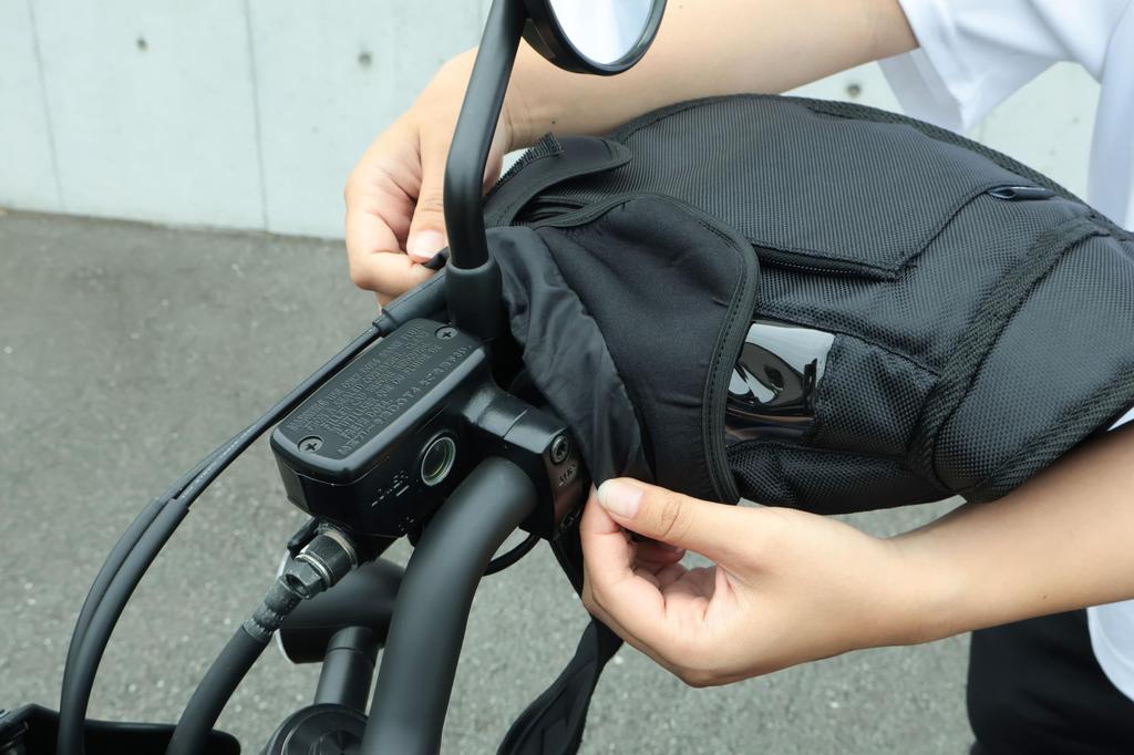 MARUTO Handlebar for Large Bikes and Cold Weather Cover, Black, Scooters, Protection, HC-OB7800