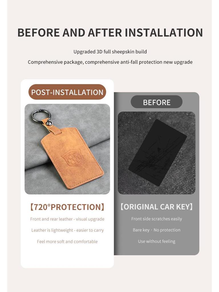 NFC Keychain and Card Holder for Luyuan Electric Vehicles - High-End, Unisex Design.