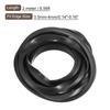 uxcell U Channel Edge Trim 6.6ft Length Rubber Guard Seal Strip Fits 3.5-4mm Edge (9/32" W x 7/16" H) Black
