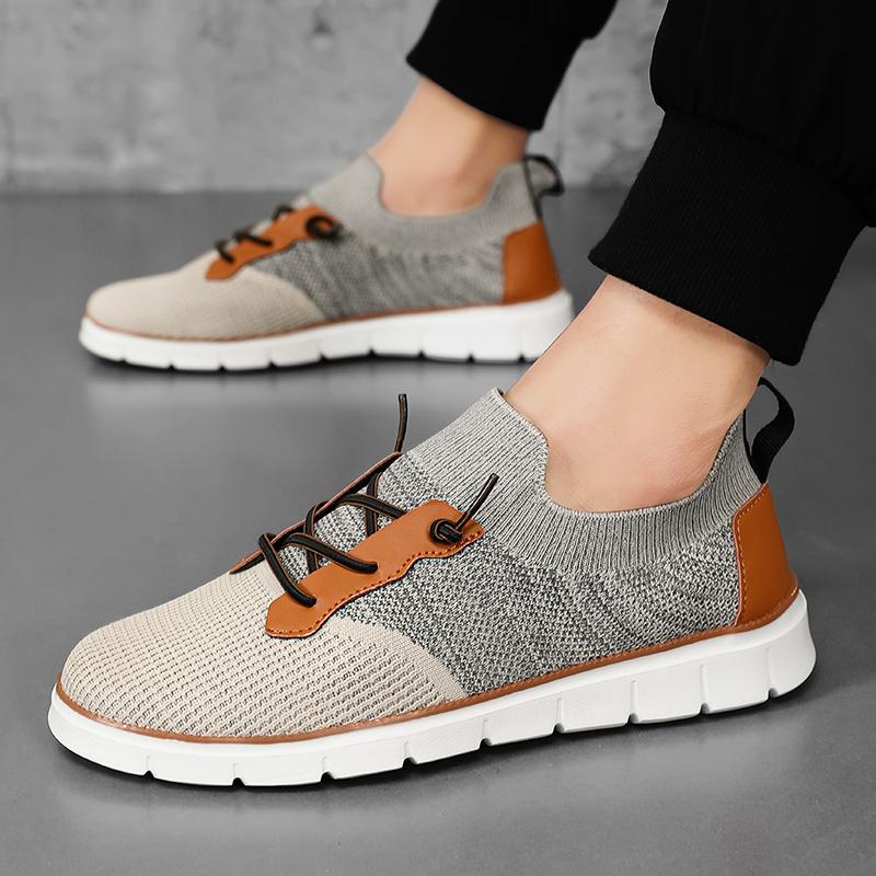 TUINANLE Herren-Mesh-Schuhe Atmungsaktive Loafer Leichte Bootsschuhe Outdoor Vulkanisierte Tauch-Sneaker