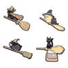 Adorable Cartoon Animal Creative Cat Brooch Cute Black Metal Badge For Outfits