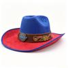 Autumn and Winter New Western Cowboy Hat Big Brim Jazz Hat Hot Accessories Retro Cowboy Hat Versatile