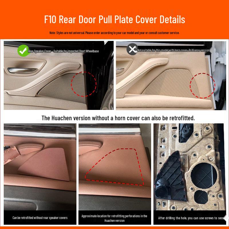BMW 5 Series Rear Door Speaker Cover for 520i/535 F10/F18
