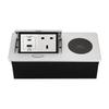 USB Fast Wireless Charging Flush-Mount Desktop Power Socket.
