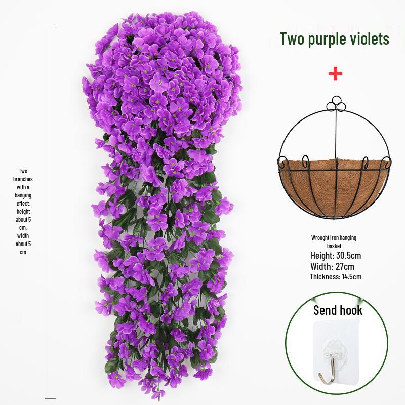 Artificial Rose Vine Wall Hanging for Living Room Decoration