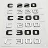 For Mercedes Benz C Class C200 C220 C300 W204 W205 W206 Trunk Emblem Badge Logo Car Styling Sticker Glossy Matte Black Chrome
