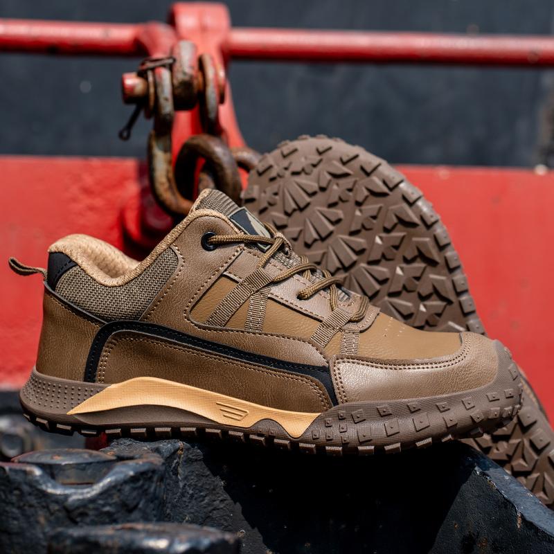 Steel Toe Cap Safety Shoes Protective Shoes Puncture-Proof Anti-smash Construction Shoes Kevlar Insoles Industrial Men Work Boot