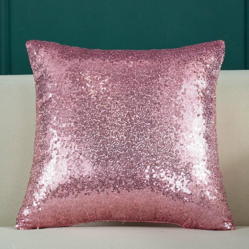 1Pcs Glitter Solid Color Gradient Pillow Cover Living Room Bedroom Sofa Cushion Cover Spring Festival Home Decor Pillow Case