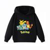 Potdemiel Cute Pikachu Print Children's Hoodie, Boys and Girls Clothing, Autumn and Winter Warm Children's Hoodie Sweatshirt