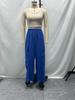 2025 European Autumn/Winter Women's Cotton Linen Wide-Leg Pants with Pockets - Loose & Slimming Design