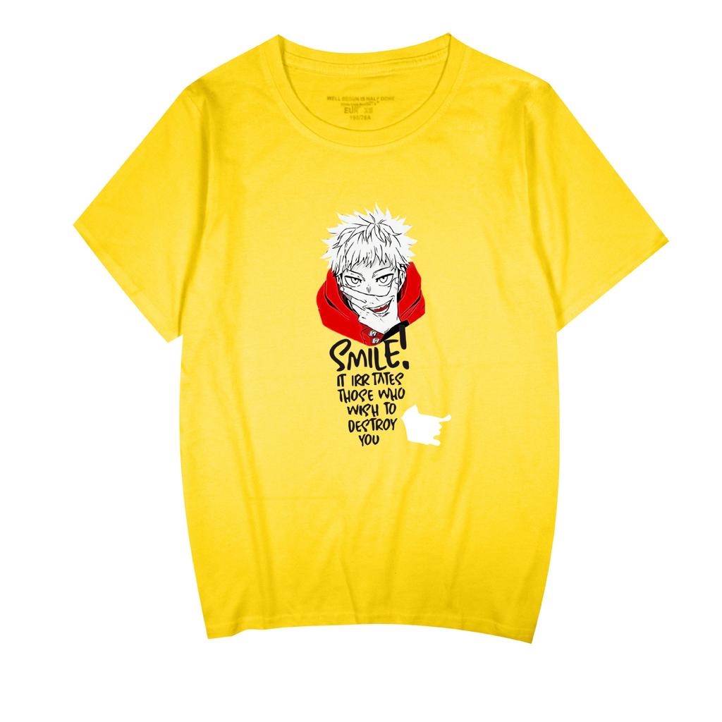 Jujutsu Kaisen Cartoon Tshirt Hip Hop Men Women Anime Print Top Tees Tshirts Fashion Summer T-shirt
