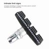 1 Pair 55mm Folding Bike Brake Pads With Nuts Rubber V-Brake Rubber Blocks Black Easy Installation Bike Brake Blocks