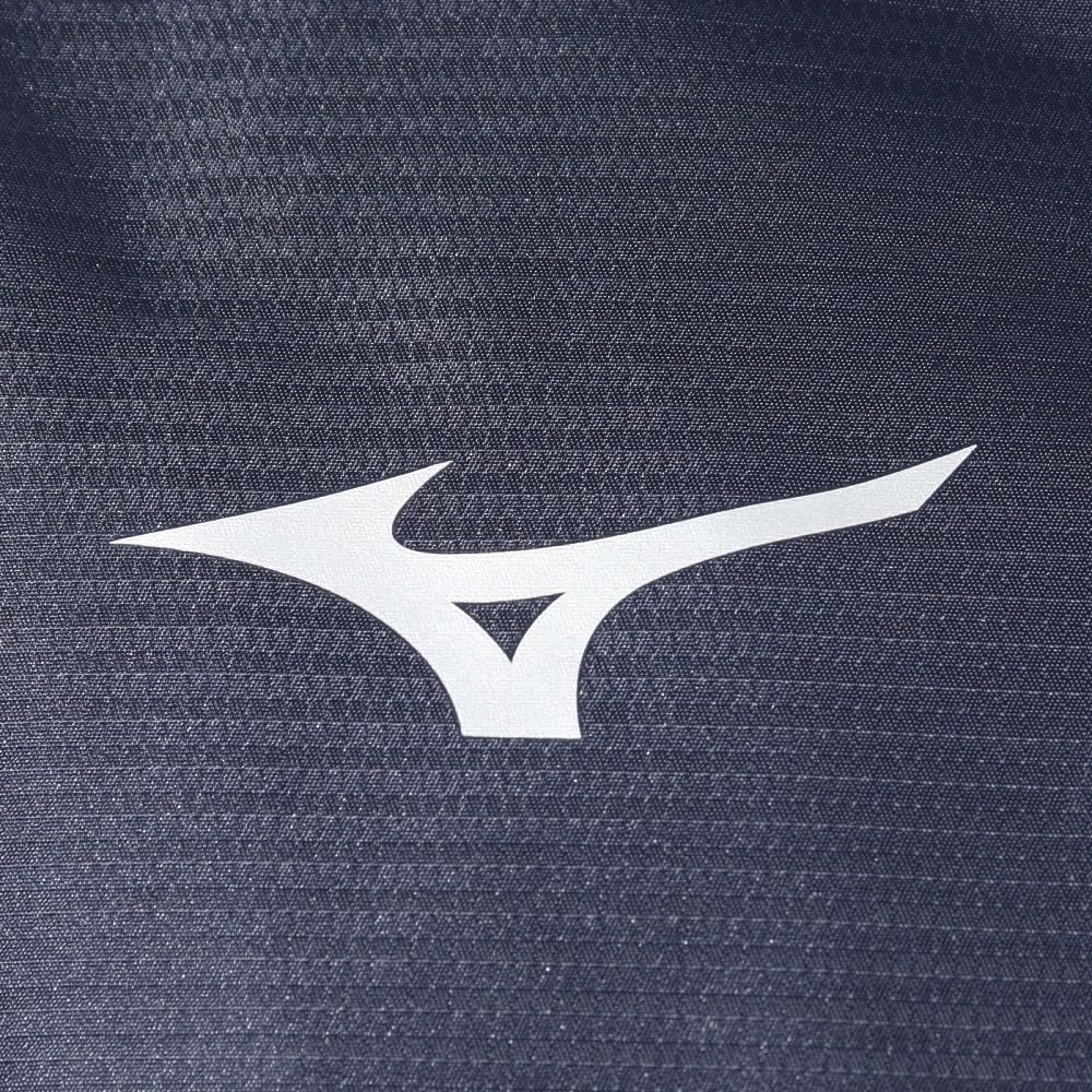 Mizuno Breath Thermo Training Warmer Deep Size L Jacket, Moisture-Wicking, Heat-Generating, Water-Repellent, MC-LINE 32MEA630, Navy/Silver,