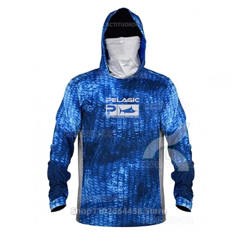 Quick-Dry Fishing Shirt With UPF 50 Sun Protection Dust-Resistant Face Cover Outdoor Angling Cycling Activities