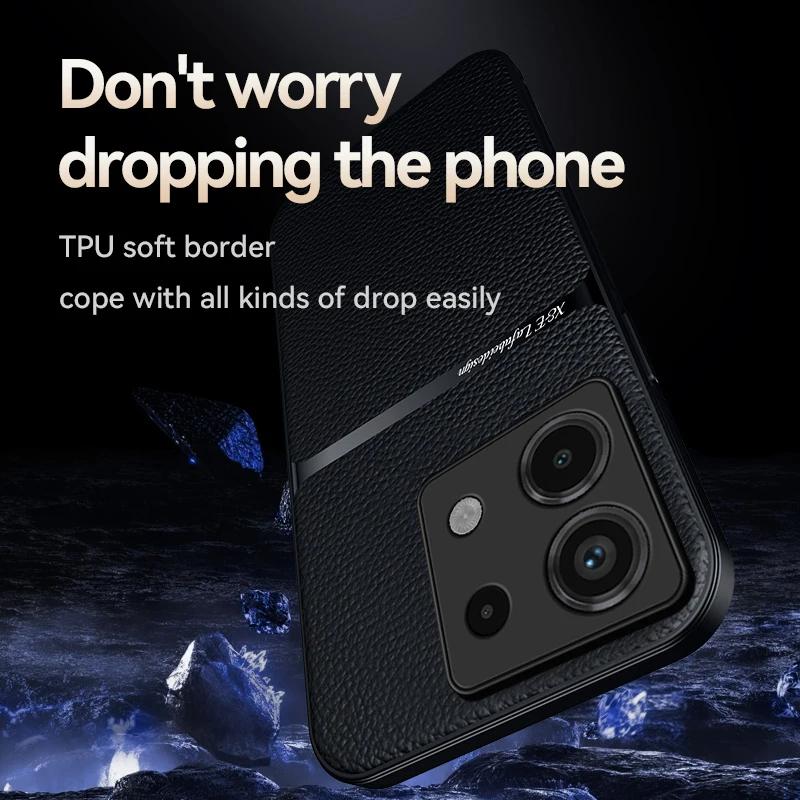Luxury Msagnetic Leather Case For Xiaomi Redmi Note 13 12 10 11 Pro Plus 11S 10S Redmi 13C 12 Shockproof Cover Phone Accessories