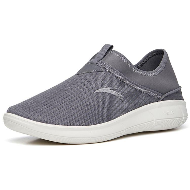 Anta Outdoor Series Fabric Synthetic Leather Shock Absorbing Non-Slip Wear-Resistant Breathable Lightweight Low-Top Casual Shoes 112256601-2