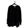Moncler Frill Knit Alpaca MAGLIONE TRCICOT GIROCOLLO One Piece Black Alpaca Women Used