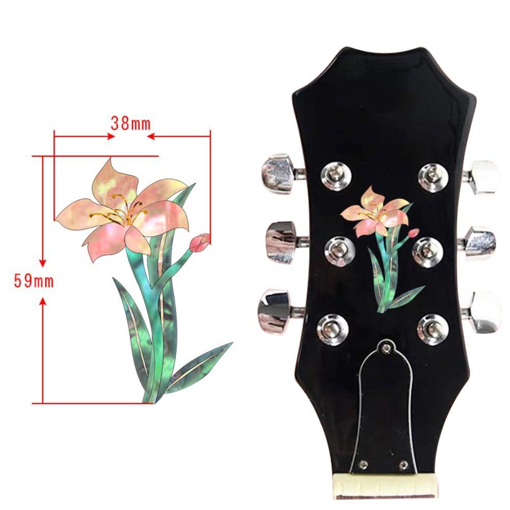 DIY Guitar Head Sticker PVC Guitar Headstock Decal Guitar Panel Sticker  Guitar Beginner Gifts