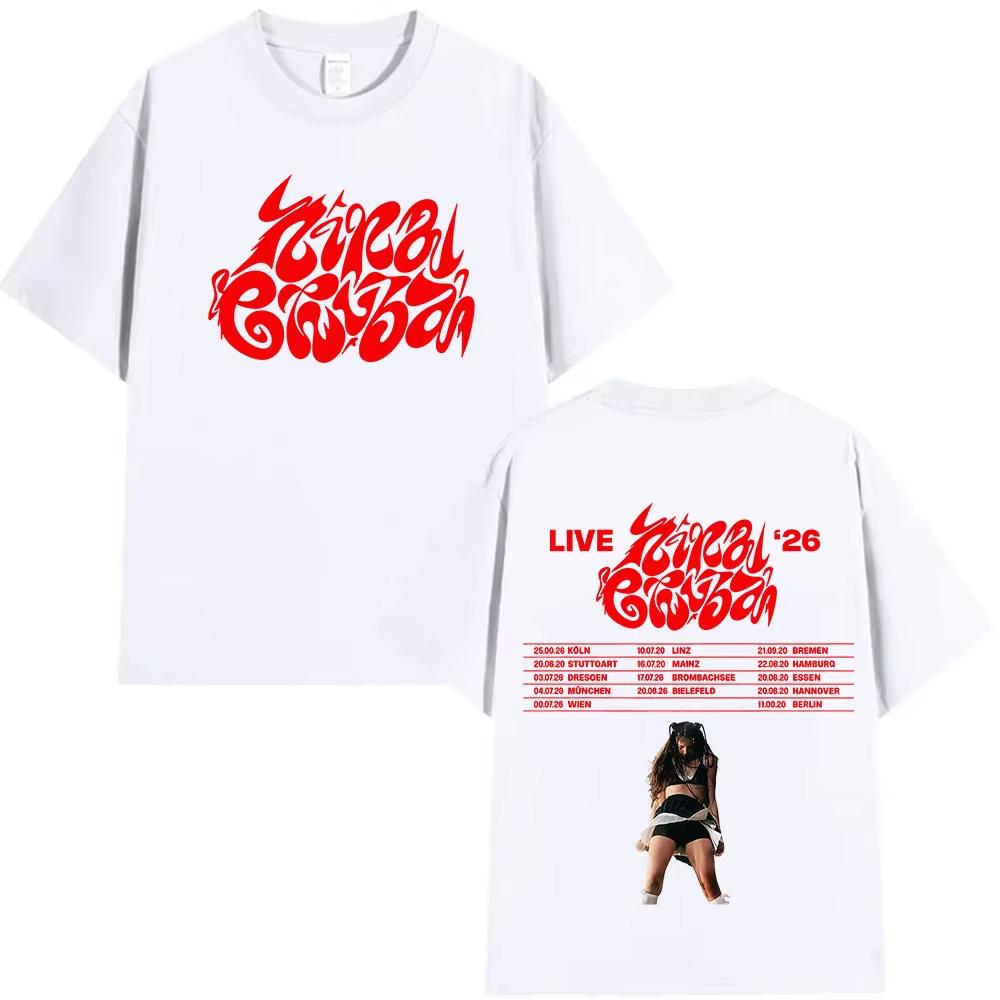 Rapper Nina Chuba Album Tour Merch T-shirts Men Women Vintage Oversized T Shirt Summer O-Neck Short Sleeve T-shirts Top