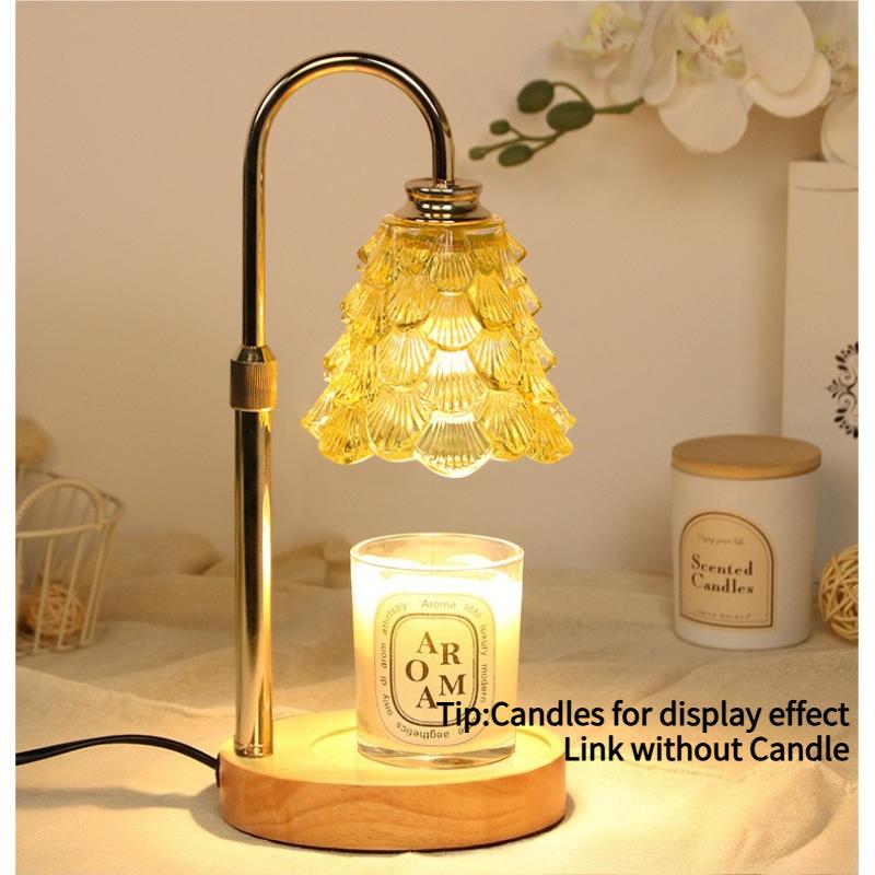 Wax Melt Lamp Fragrant Gift Desk Lamp Smoke Free Temperature Regulating American Retro Night Light Aromatherapy Lamps(No Candle)