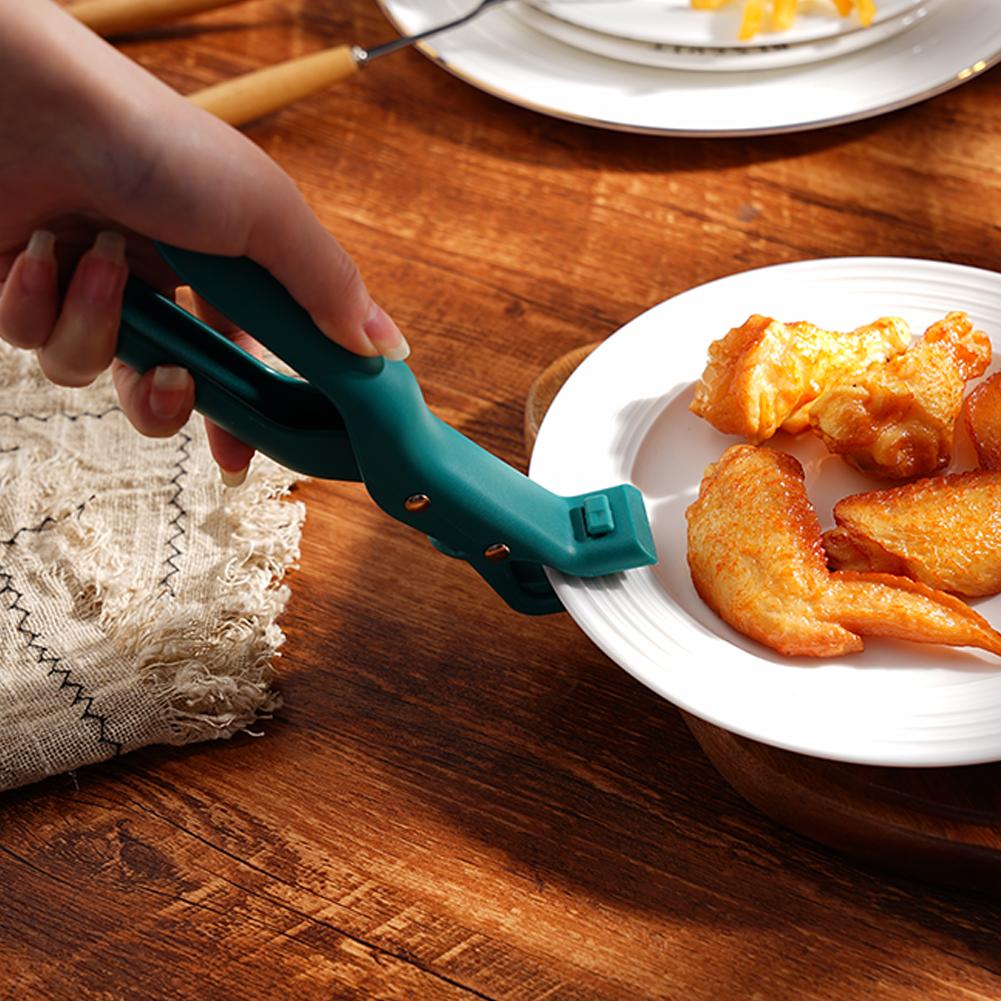 Anti-scald Gripper Clip Hot Dish Non-slip Plate Bowl Clip Retriever Tongs Silicone  Dish Lifter Portable Anti-hot Clip Lifter