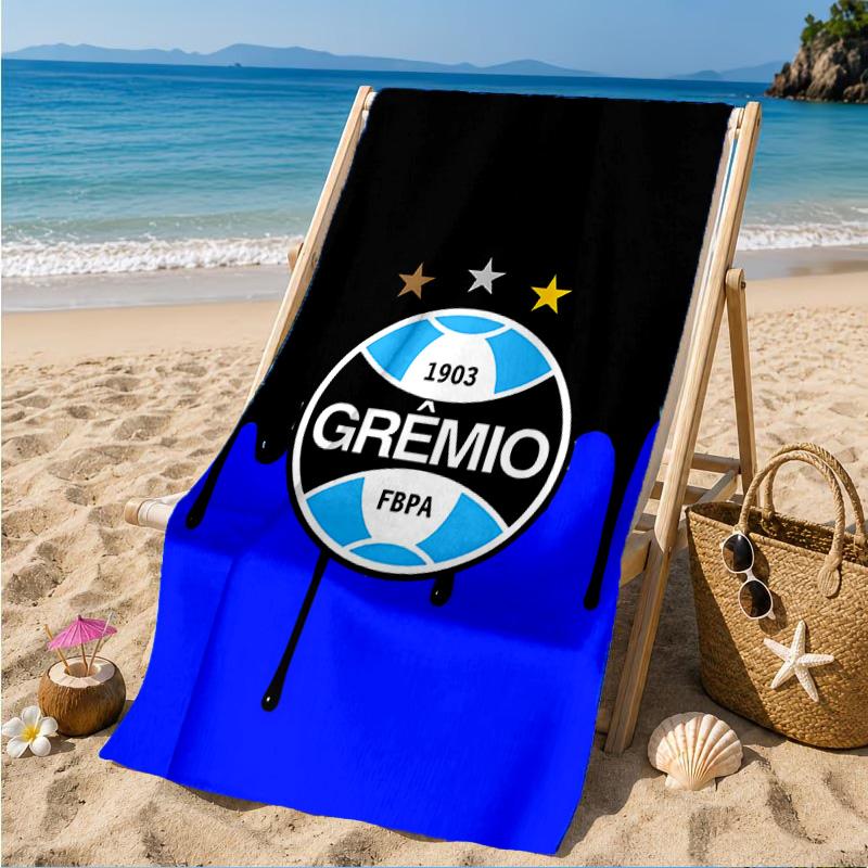 Gre-mio Football Badge Printed Microfiber Beach Towel, Soft And Absorbent, Quick-Dry, Ideal for Summer Travel, Beach Essential, Swimming Pool