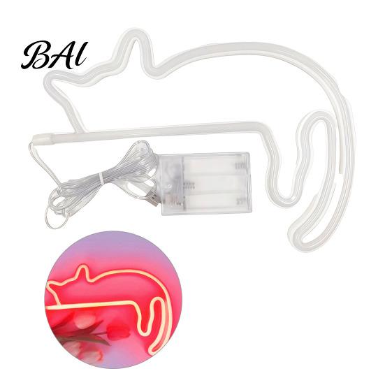 Neon Cat Wall Light LED Sign Sconce for Bedroom Decor, Cute Cartoon Animal Decorative Lamp Light, Energy Saving Living Room And Party Atmosphere